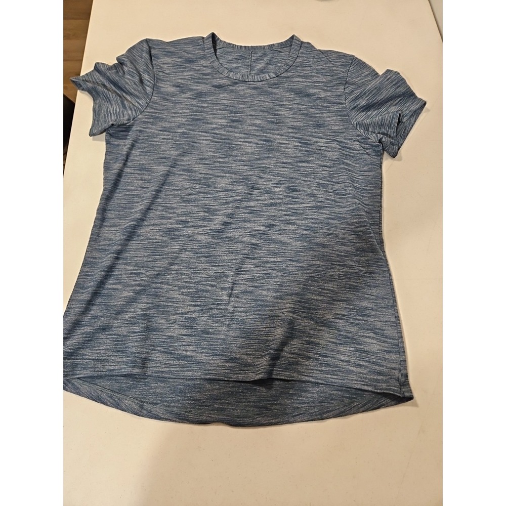 LULULEMON Men's Pulse Slub Short Sleeve Shirt Lightweight Athletic M/L Blue (L59